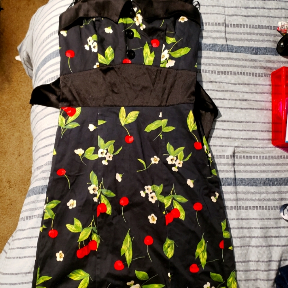Cherry Wiggle Dress Pinup